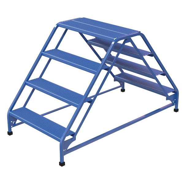 Vestil 3.33 ft Perforated Steel Stepladder LAD-DD-32-4-P - main